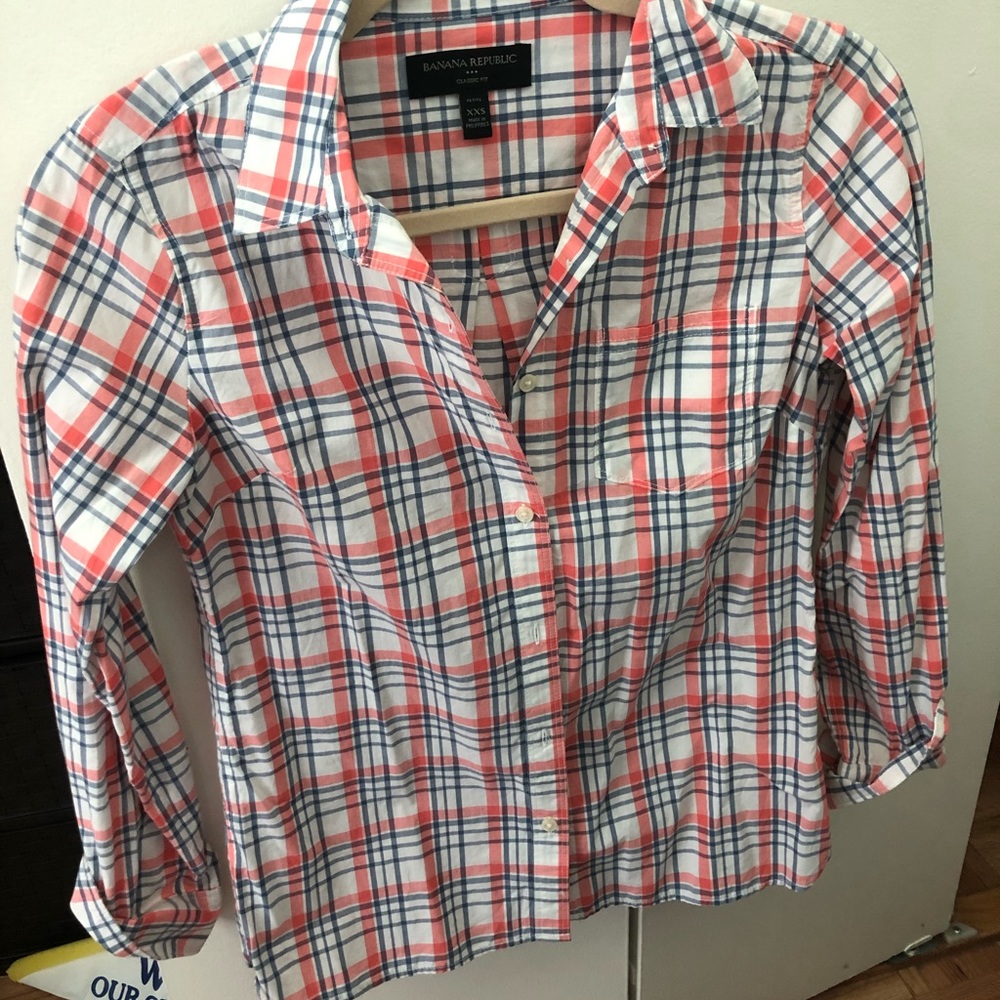 Plaid button up shirt